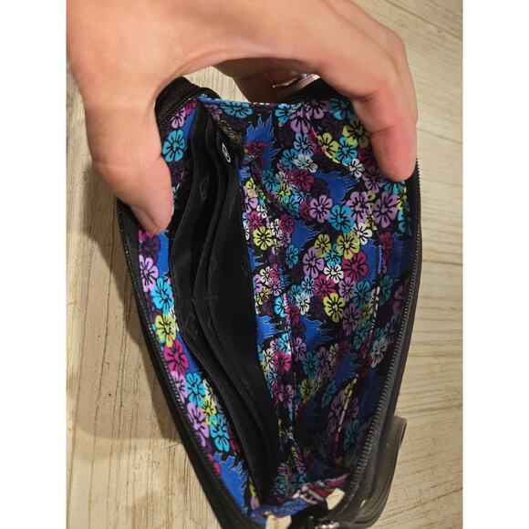 Vera Bradley Disney Crossbody Wallet Wristlet Multicolor Paisley - Picture 7 of 10